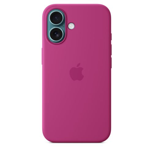 Apple iPhone16 Silicone Case w/ MagSafe - Fuchsia