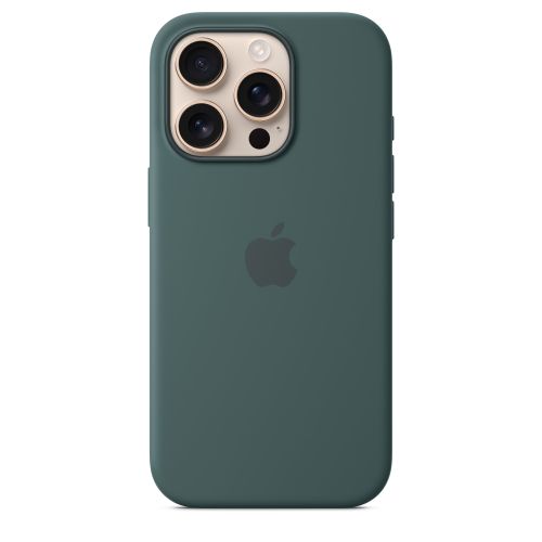 Apple iPhone16 Pro Silicone Case w/ MagSafe - Lake Green