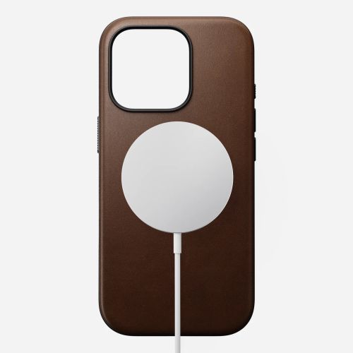 Nomad Modern Leather Case w/MagSafe iPhone 16 Pro - Brown