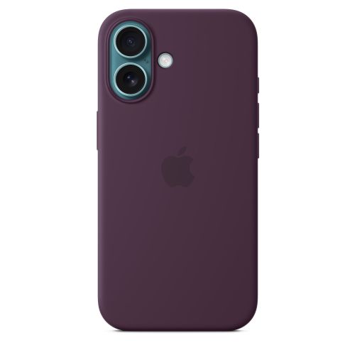 Apple iPhone16 Silicone Case w/ MagSafe - Plum