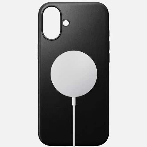 Nomad Modern Leather Case w/MagSafe iPhone 16 Plus - Black