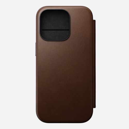 Nomad Modern Leather Folio w/MagSafe iPhone 16 Pro - Brown