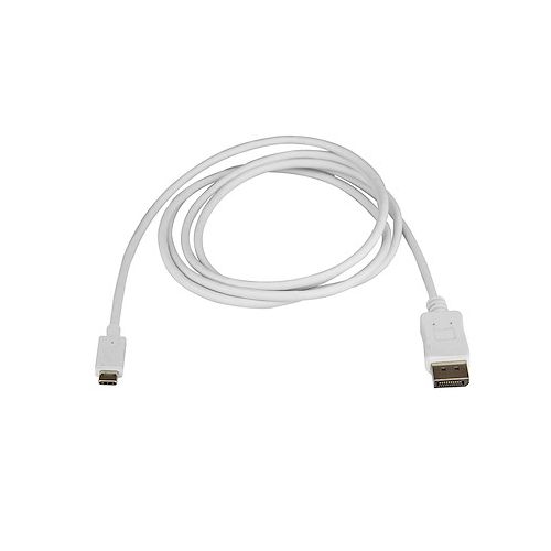 StarTech USB-C to 4K 60Hz DisplayPort Locking Cable 1.8m White